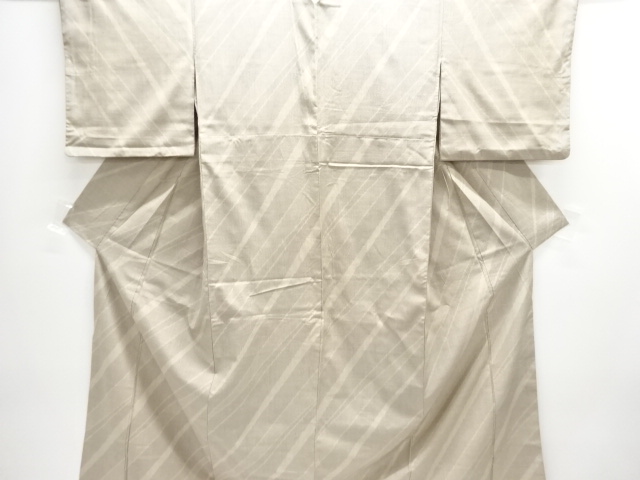 JAPANESE KIMONO / YUKI TSUMUGI / ISHIGE / WOVEN STRIPE 